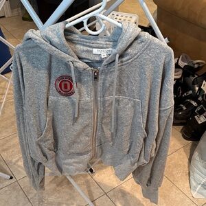 Signature8 Gray Zip-Up Hoodie OHIO STATE